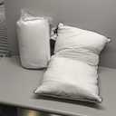 APSMILE Medium Firm Feather Down Pillows Standard Size Set of 2, Luxury Feather Pillow for Sleeping, Organic Cotton Cover Hotel Collection Bed Pillow (White, 20"x26")