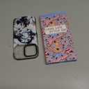 Case for iPhone 17 Pro Max Case Compatible with Magsafe Ring Holder Stand - for Women Blue Flower Design TPU Phone Cover for Girls Girly Funny Fashion