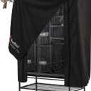 Universal Bird Cage Cover(Black) Good Night Birdcage Cover Black-Out Birdcage Cover Durable Breathable Washable Material