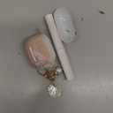 Case for AirPods 4 - Marble Pattern Case Cover with Shell Pearl Keychain and Cleaner Tool Compatible with Apple Airpods 4th Generation 2024, Light Pink