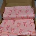 200 Pack 10x13 Pink Bow Poly Mailers Set Waterproof Self Adhesive Cute Shipping Bags with Thank Cards and Stickers Set for Small Business Large Mailing Envelopes Bulk Tear Resistant