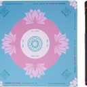 Pink Mahjong Mat 31.5 x 31.5 for Table, Waterproof Fabric Surface with Non-Slip Rubber Base, Double Packaged Tube & Bag