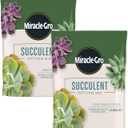 Miracle-Gro Succulent Potting Mix - Potting Soil Mix for Indoor Succulents, Aloe Vera and More, Made with Miracle-Gro Plant Food, 4 qt. (2-pack) (EXP 06/01/25)