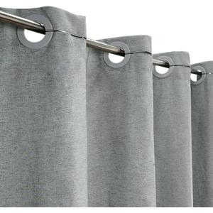 YISURE Extra Long Shower Curtain 96 Inch Linen Style, No Hook Grey Fabric Water-Resistent Shower Curtain for Bathroom, Machine Washable, 72x96''