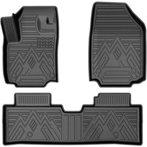 ADVENTURE Floor mat for Chevrolet/Chevy Equinox (Not for EV) 2025 2026/GMC Terrain 2025 2026,All Weather TPE Floor Liners Protection for Terrain/Equinox Accessories,3 Row Anti-Slip Car Mats, Black
