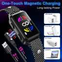 No Shock Rechargeable Dog Bark Collar with 8 Adjustable Sensitivity, Smart Anti Barking Collar with Beep and Vibration Modes for Large Medium Dogs (Black)