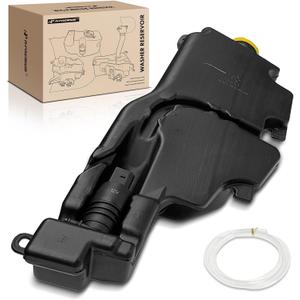 A-Premium Windshield Washer Reservoir Compatible with Select Dodge & Ram Models - 1500 2500 3500 2011-2018, Ram 1500 2500, with Cap/Washer Pump/Hose/Fluid Level Sensor/Bracket