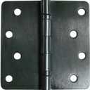 Hinge Outlet 4 Inch with 1/4 Inch Radius Ball Bearing Door Hinges, Heavy-Duty Steel, Removable Pin (Oil Rubbed Bronze, 2 Pack)