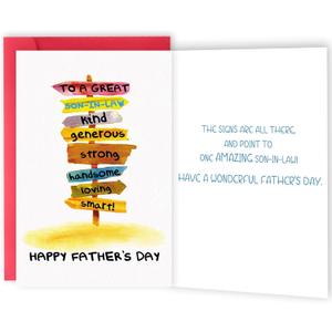 Father’s Day Gifts for Son in Law, Son in Law Father's Day Card from Father-in-law and Mother-in-law, Perfect Ideas Gifts for Men or Him on Father's Day