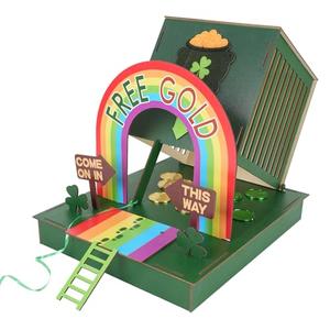 COCHIE Leprechaun Trap Kit for Kids St. Patrick's Day Decorations DIY Wood Craft, Make A Trap to Catch A Leprechaun, St Patricks Day Toys Gifts for Kids Classroom Activity Party Supplies