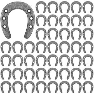 Gisafai 50 Pack 1.77 x 2 Inch Cast Iron Horseshoes for Crafts or Decorations mini Wall Decor Older Iron Horseshoes Western Theme Table Centerpieces Horseshoe for Good Lucky Party Favor