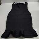houstil Women's V Neck Halter Fishtail Bandage Bodycon Dress Party (Medium, Black)