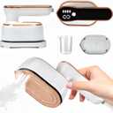 Travel Iron Steamer for Clothes, 1000W Foldable Handheld Garments Steamer Iron 4Mode with LCD Display, 9s Fast Heat-up, 180 Swivel Wrinkles Remover, 2 in 1 Dry and Wet Mini Portable Clothing Steam