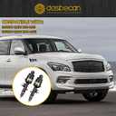 Dasbecan 56210-1LA4A 56211-1LA4A Hydraulic air suspension shock absorber strut rear left & right Compatible With Infiniti QX56 2011-2013 Infiniti QX80 2014-2023 Replace E6210-1LA7B E6211-1LA7B