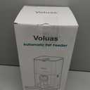 Voluas Automatic Cat Feeder for Two Cats, Double Pet Feeder with 2 Stainless Steel Bowls,6L Timed Cat Feeders with Memory Function