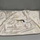 PRETTYGARDEN Women's Satin Skirts Dressy Casual 2025 Fall High Waisted Cocktail Wedding Flowy Elegant A Line Midi Skirt (Beige)