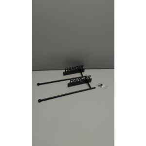 Black Hanger 13 inches, Length 2.5 inches wide, 2 Pieces