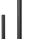 Black Paper Towel Holder Stand for Kitchen Countertop and Bathroom, Stainless Steel Kitchen Upright Paper Towel Holder for Large and Standard Rolls(Matte Black)