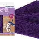 Bona Pet System Microfiber Sweeping Pads for Multi-Surface Floors - 3 Count - Washable and Reusable - Attracts & Traps Cat and Dog Hair - Fits All Bona Mops