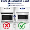 Microwave Trim Kit GMTK2768AF, 27 Inch Stainless Steel Built-In Microwave Trim Kit Compatible with Frigidaire Gallery GMBS3068AF 2.2 Cu. Ft. Microwave, Installation Frame with Mounting Hardware