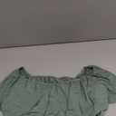 Jezero Women's Maternity Dress Off Shoulder Ruffle Sleeveless Bodycon Dress for Baby Shower Light Green (XL)