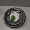 Plastic Plates, 10" Black, Case of 400 (4 packs x 100)