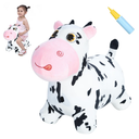 Inpany Bouncy Cow Farm Animal Hopping Toys For 2 Year Old Girl Gifts, Plush Kids Inflatable Jumping Horse, Ride On Toddler Bull Hopper, Outdoor Indoor Rubber Bouncer For 3 4 Yr Boy Birthday