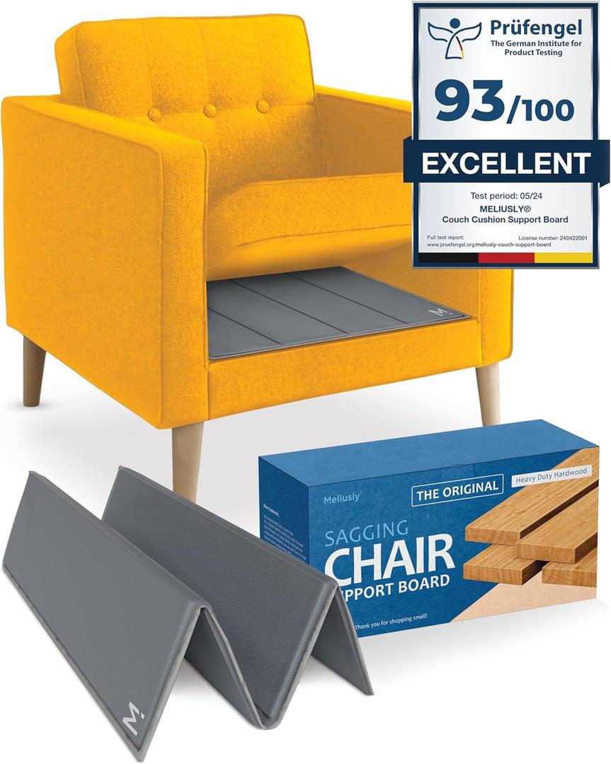 Meliusly Chair Cushion Support for Sagging Cushions (17x22) Chair Seat Support for Sagging Seat, Under Foam Firming Boards for Recliner and Armchair Saver Stiffener Reinforcement