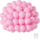 Patimate Pastel Pink Balloons - 150pcs 5 Inch Light Pink Latex Party Balloons for Girls Women Wedding Bridal Baby Shower Gender Reveal Graduation Engagement Birthday Party Decorations