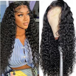 Water Wave Wet and Wavy Lace Front Wigs Human Hair for Black Women 20Inch Wear and Go Glueless HD Transparent Brazilian Virgin 4x4 Lace Closure Wig Pre-Plucked with Baby Hair