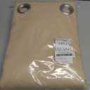 NICETOWN Weighted Outdoor Curtains for Patio Waterproof 84 inches Long 2 Panels, Windproof Drapes Top & Bottom Grommets, Thermal Insulated Blinds Keep Privacy for Yard/Porch, Biscotti Beige, 52" Wide