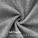 MIULEE Pack of 2 Dark Gray Throw Pillow Covers 16x16 Inch Soft Chenille Pillow Covers for Sofa Living Room Couch Solid Dyed Cases