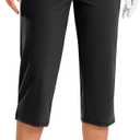 G Gradual 18" 20" Capri Pants for Women Golf Capris 4 Pockets High Waist | Soft, Stretchy, Lightweight, Petite Friendly, Side Slits, Well-fitting, Cropped Pants, Dressy Casual, Summer