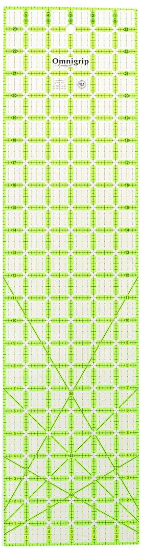 Omnigrip 6" x 24" Non-Slip Rectangle Quilting Ruler by Omnigrid