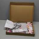 DNSGOOR 244Pcs All Inclusive Diamond Art Accessories Kit Diamond Painting A3 LED Light Pad Set with Diamond Art Sealer Glue Stand Storage Case Pens 5D Painting Tools for DIY Drill Craft, Pink