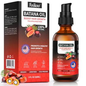 2 x Batana Oil Spray for Hair Growth, 100% Natural & Pure Dr Sebi Organic Raw Batana Oil from Honduras, Hair Thickening & Strengthening Hair regrowth oil, 2 Fl Oz