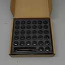 ECCPP M14x2 Wheel Lug Nuts 32 Pieces +2 Keys 14x2.0 Thread Black Spline Lug Nuts for Ford Excursion for F-250 for F-350 Super Duty 1999-2004 - 14x2 Spline Socket Nuts