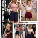 Neer 4 Pack Womens Sweat Shorts High Waist Athletic Shorts Summer Loose Elastic Drawstring Short Sweatpants with Pocket (M)