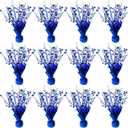 FUBININA 12 Pack Metallic Foil Spray Centerpiece Star Table Decoration Burst Table Centerpieces for Birthday New Years Nye Wedding Anniversary Graduation Holiday Party Supplies Decor, Navy Blue