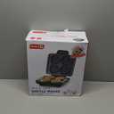 Dash Multi Mini Waffle Maker - Makes Four Waffles at Once for Family Breakfasts - Dual Nonstick Heating Plates & Easy-Release Surface - Compact & Fast-Heating - Graphite