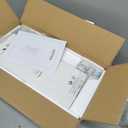 IBUYKE Slim Storage Cart 5.9" W, Rolling Organizer Trolley for Small Spaces, 4-Tier Laundry Cart with Handle, Slide Out Utility Cart for Kitchen, Living Room, Laundry,Narrow Places,White WST005W