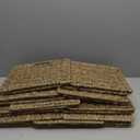 12x12x10in Seagrass Storage Baskets Set of 4, Large Wicker Storage Basket, Decorative Seagrass Shelf Basket, Pantry Baskets Organization,Folding Storage Cube Bins