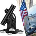 Magnetic Flag Pole Holder for 5th Wheel RV Hitch  Trailer Hitch Flag Pole Holder, 90 Adjustable, No Drilling, Heavy-Duty for Camper, Trailer, Fifth Wheel