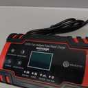 E-FAST Battery Charger 12V/8A 24V/4A Automatic Smart Car Battery Charger, Battery Maintainer Trickle Charger with Temperature Compensation for Truck Motorcycle AGM Lawn Mower Boat Marine Batteries