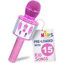Move2Play, Kids Karaoke Microphone | Includes Pre-Loaded Songs & Bluetooth | Kids Birthday Party Gift | Toy for All Ages 2, 3, 4, 5, 6+ Year Old Girls, Boys & Toddlers