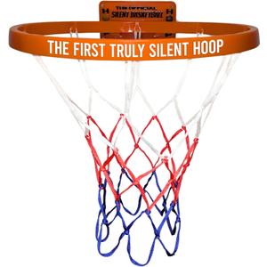 The Official Silent Basketball Hoop Indoor  Durable Plastic, Large Wall-Mounted Basketball Hoop with No-Noise Design + Adhesive & Screw Installation  for Use with Silent Basketball Only