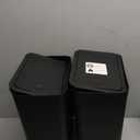 Bathroom Trash Can with Lid, 2 Pack 4 Gallons/15 Liters Garbage Can with Pop-Up Lid, Small Plastic Trash Can, Slim Trash Bin Waste Basket for Bathroom, Bedroom, Office, Living Room(Black)