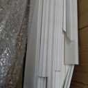Pangda 1 Set Peel and Stick Wall Molding Kit Scalloped Wainscot Wall Panel Premade Accent Molding Wainscoting Ready to Assemble Wainscoting Accent Panel (108''x50'',96''x37.5'',Elegant Style)