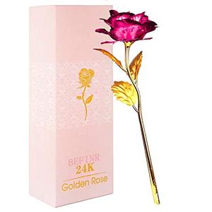 Befinr Mothers Day Mom Gifts for Women Birthday Gifts for Women Galaxy Rose Glass Flowers Forever Eternal Roses Artificial Flowers Gifts for Grandma Wife Daughter
