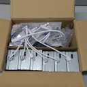 zouzai 3 Inch 5CCT Gimbal Led Recessed Lighting with Junction Box, 2700K/3000K/3500K/4000K/5000K Selectable, 7W Eqv 80W, 360+90 Adjustable Recessed Lights, 800LM Brightness - ETL (White, 6 Pack)